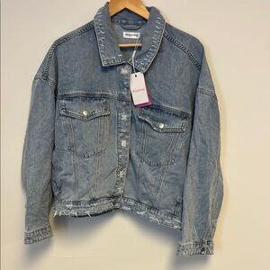 Beginning Boutique Blue Jean Jacket Classic Style Size 4 New With Tags